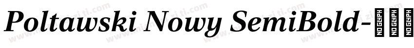 Poltawski Nowy SemiBold字体转换